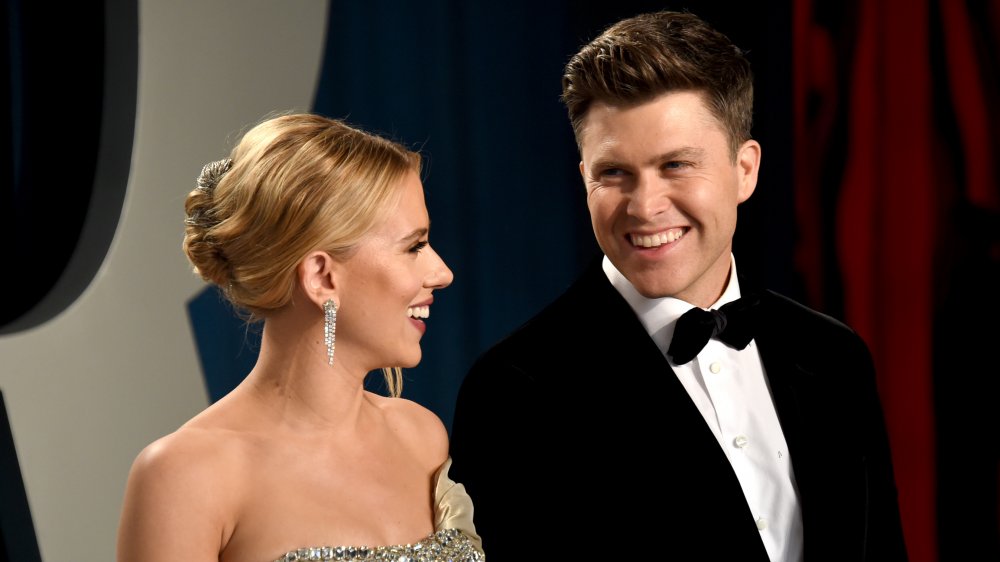 Scarlett Johansson and Colin Jost