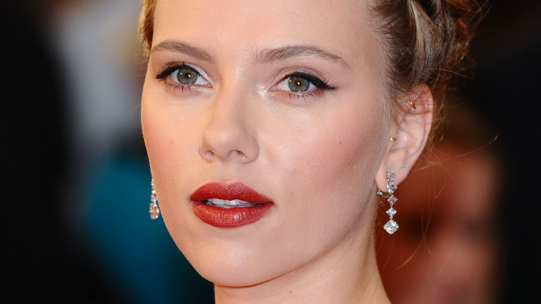Scarlett Johansson posing 