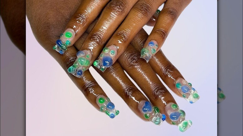 Sea Glass Nails Are The Perfect Look For Your Next Vacation