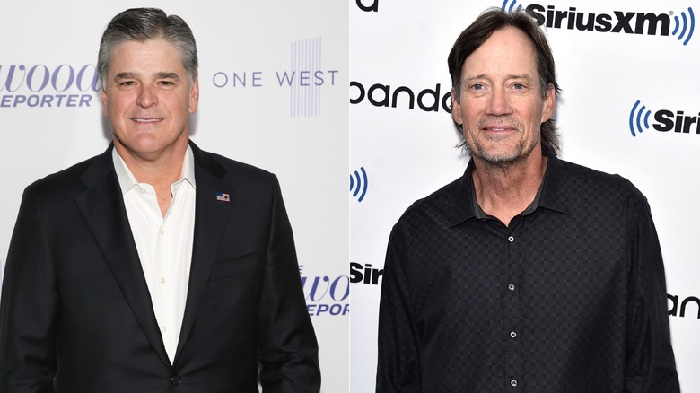 Split Image: Sean Hannity (on the left); Kevin Sorbo (on the right)