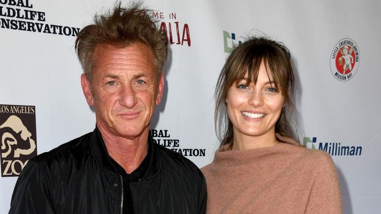 Sean Penn and Leila George together in March 2020