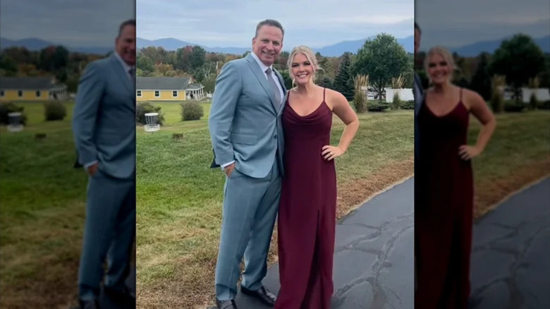 Karoline Leavitt posing with her husband Nicholas Riccio