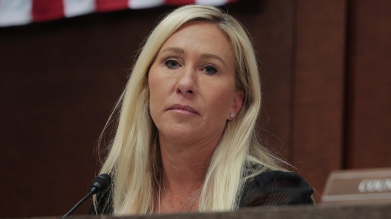 Marjorie Taylor Greene presides over a hearing of the House Oversight Subcommittee in Washington, DC (2025)