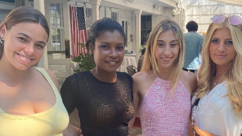 Hailey Druek, Jodie Kay-Bisasor, Jillian Gough, Samantha Crichton from Serving The Hamptons posing together on Instagram