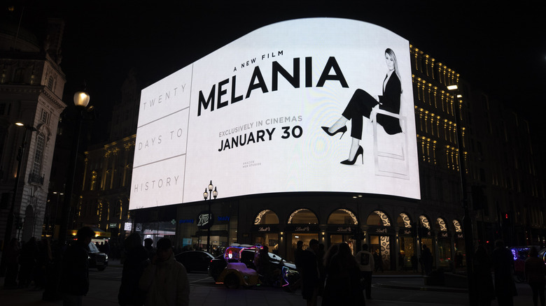 Advertising for Melania documentary in London