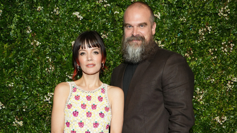 Lily Allen and David Harbour at the 2024 CHANEL Tribeca Festival Artists Dinner