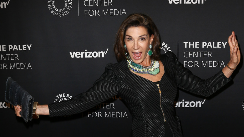 Hilary Farr posing on red carpet