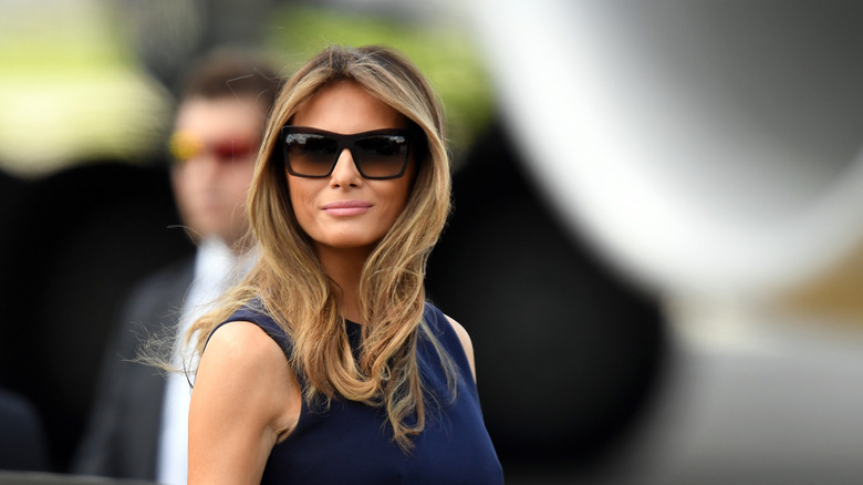 Melania Trump photographed in Warsaw, Poland in 2016