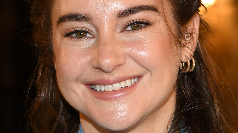 Shailene Woodley smiling at the camera