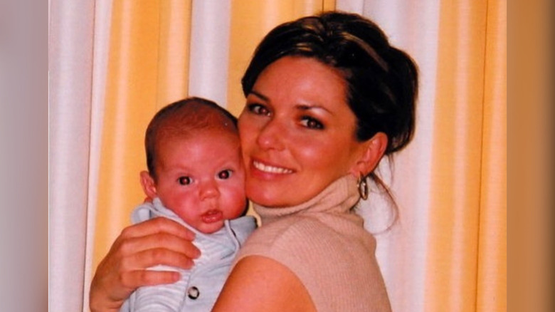 Shania Twain and infant son