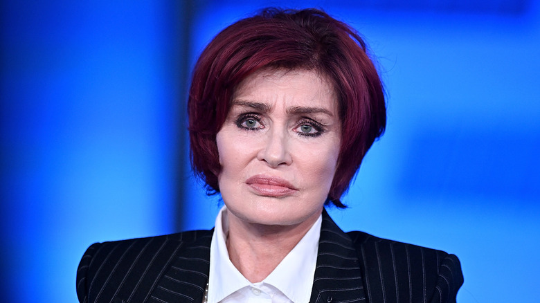 Sharon Osbourne looking stern