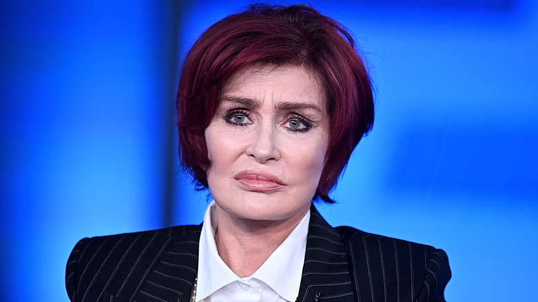 Sharon Osbourne looking stern