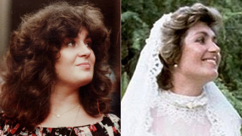 Sharon Osbourne smiles in this photo of her from the 1970s (1970s); Sharon Osbourne smiles during her wedding to Ozzy Osbourne on July 4, 1982, in Hawaii (1982)