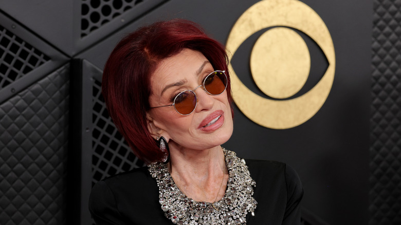 Sharon Osbourne wears sunglasses at the 68th GRAMMY Awards at Crypto.com Arena on February 01, 2026.
