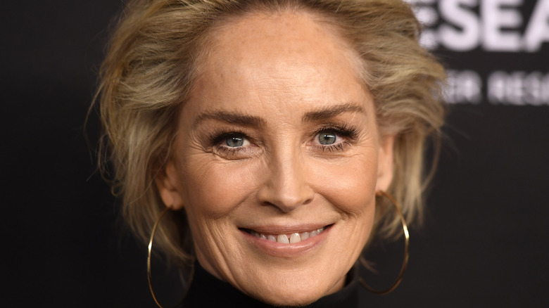 Sharon Stone on the red carpet 