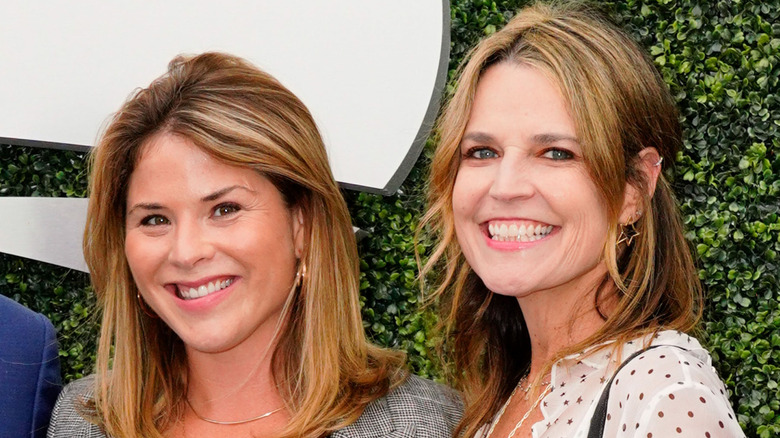 Jenna Bush Hager and Savannah Guthrie smiling