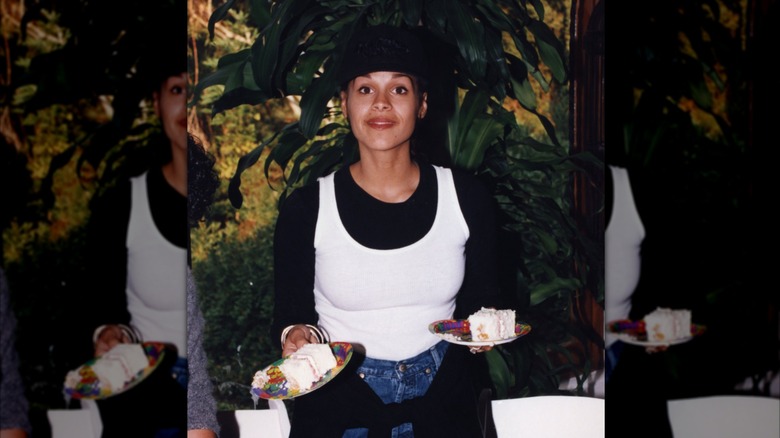 Sheree Zampino at her son Trey Smith's birthday party in the early '90s.