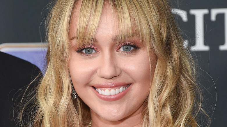 Miley Cyrus smiling