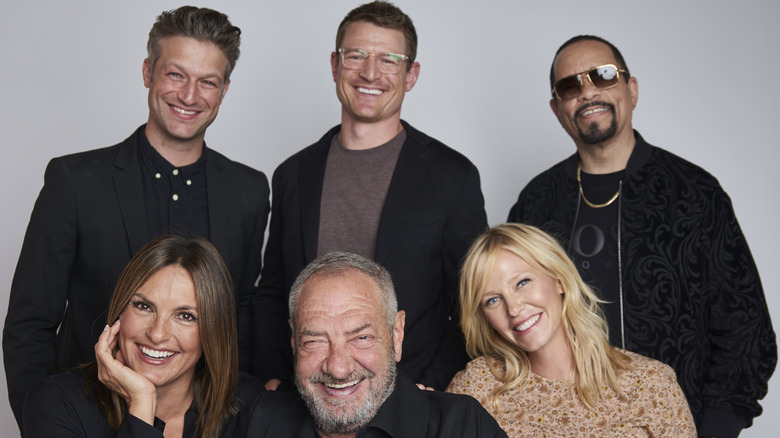 Cast of Law & Order: Special Victims Unit with Dick Wolf