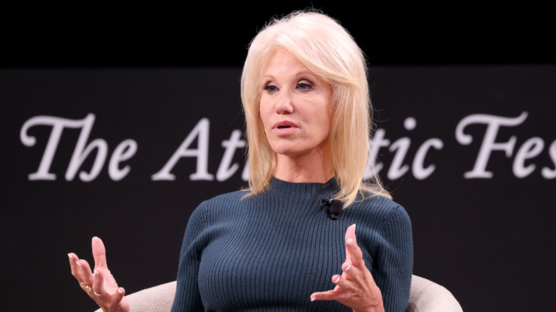 Kellyanne Conway speaking during The Atlantic Festival in 2024
