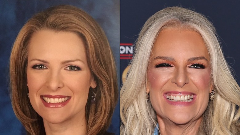 Janice Dean smiling in pictures side by side each other.