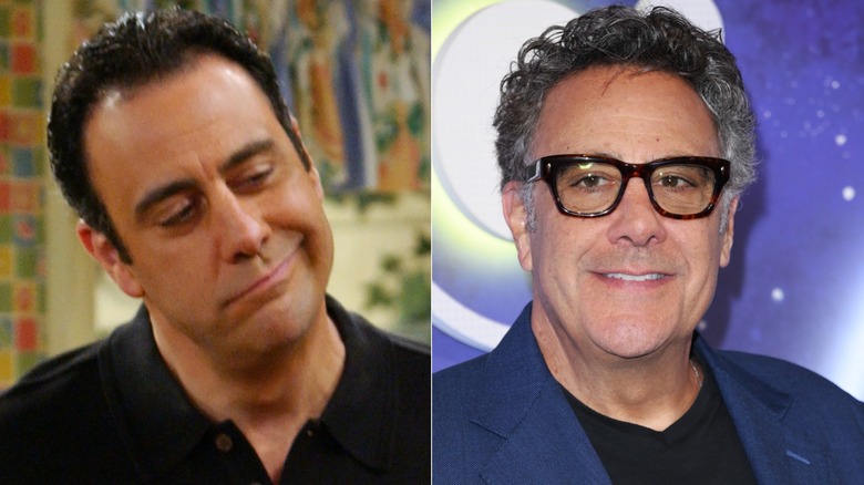 side-by-side photos of younger and older Brad Garrett