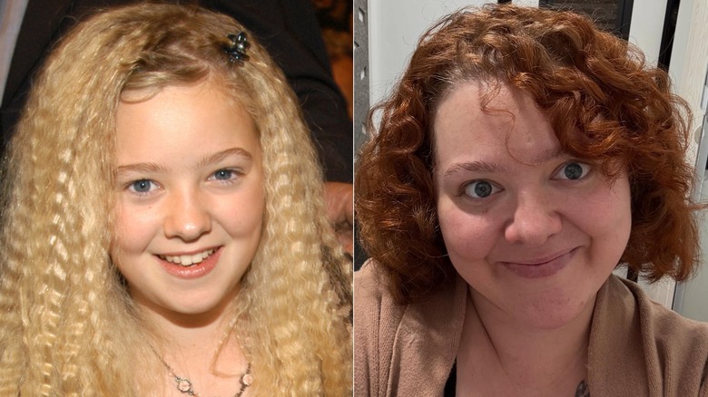 side-by-side photos of young and older Madylin Sweeten