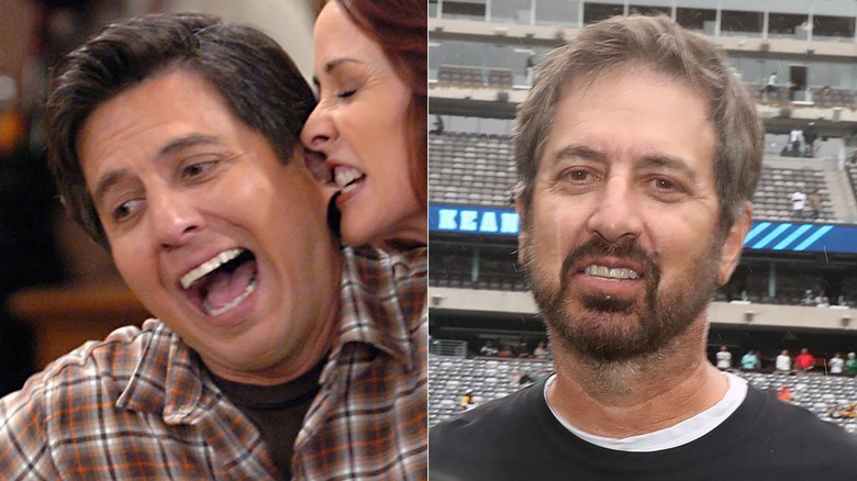 Side-by-side photos of younger and older Ray Romano