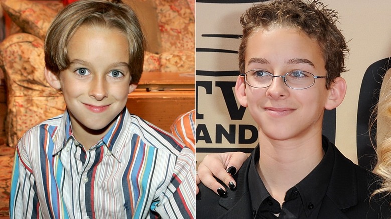 Side-by-side photos of younger and relatively older Sawyer Sweeten