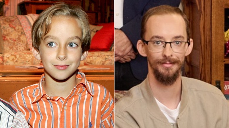 Side-by-side photos of young and older Sullivan Sweeten