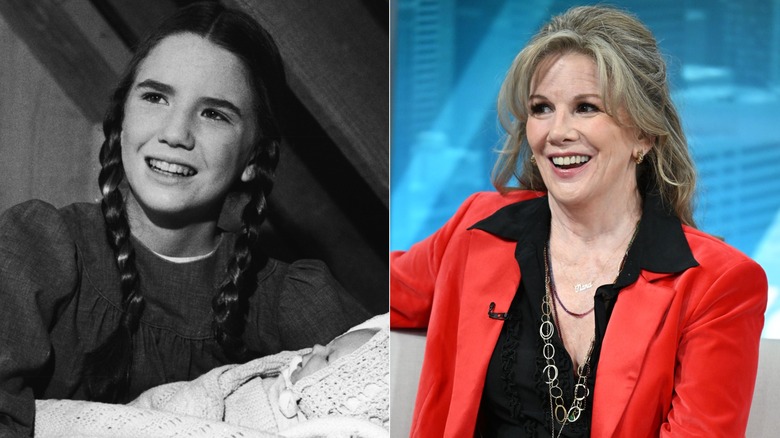 Composite image of Melissa Gilbert in the 1970s vs 2025