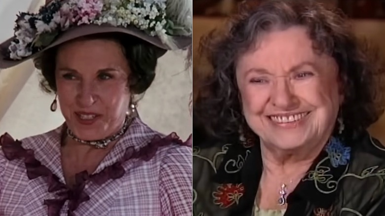 Composite image of Katherine MacGregor in "Little House" vs. 2008