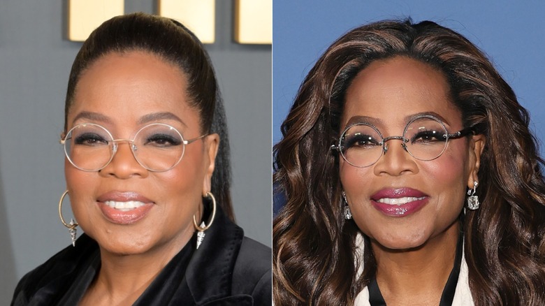 L: December 03, 2024: Oprah Winfrey at the premiere for The Six Triple Eight ; R: Oprah Winfrey attends the American Ballet Theatre 2025 Fall Gala at David Geffen Hall on October 22, 2025