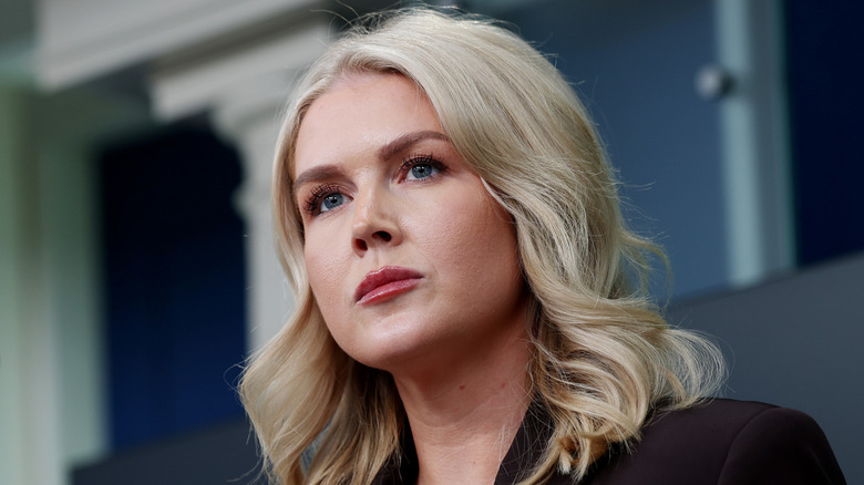 Karoline Leavitt at a White House briefing in October 2025