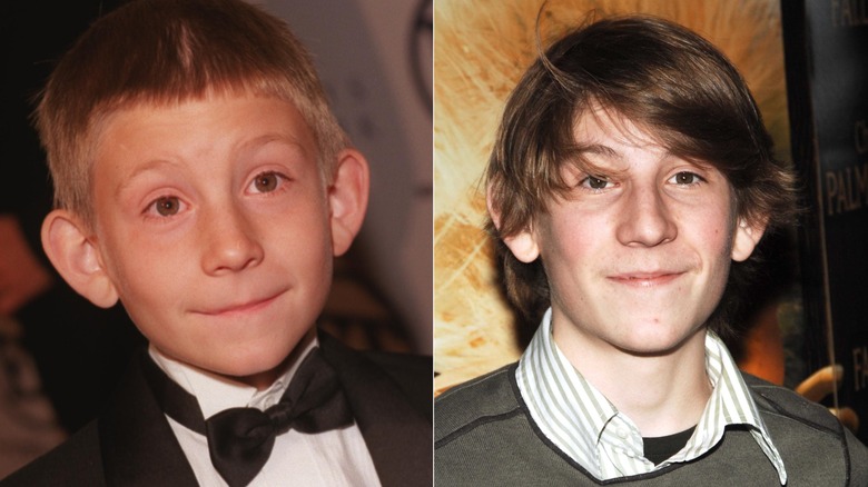 Erik Per Sullivan on the red carpet in 2000 and in 2007.