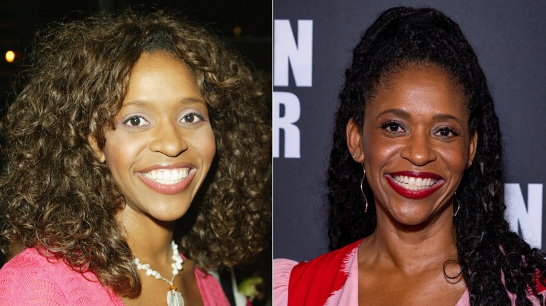 Merrin Dungey attending events in 2003 and in 2024.