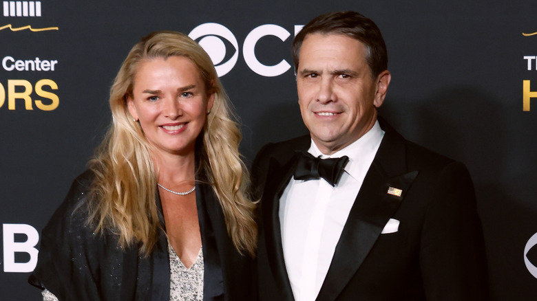 Todd and Katherine Blanche on the CBS red carpet