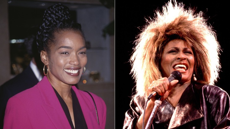 Angela Bassett in 1994 & Tina Turner performing in 1984
