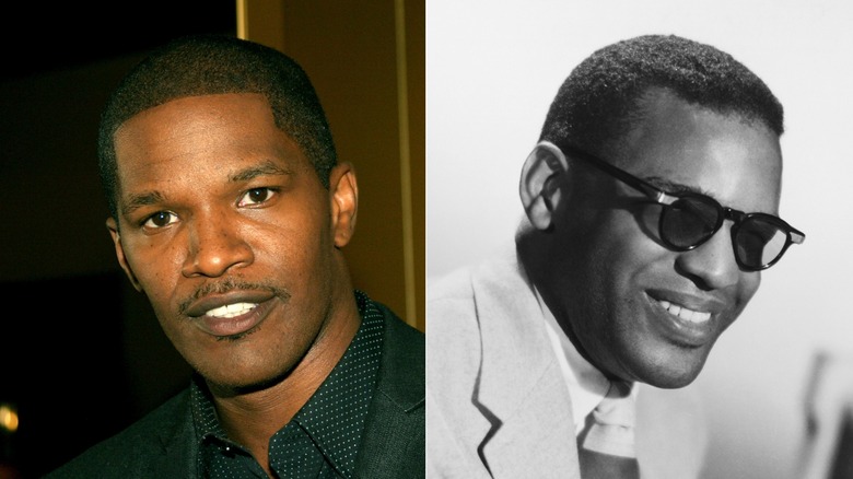 Jamie Foxx at the 2004 Toronto International Film Festival & Ray Charles circa 1959