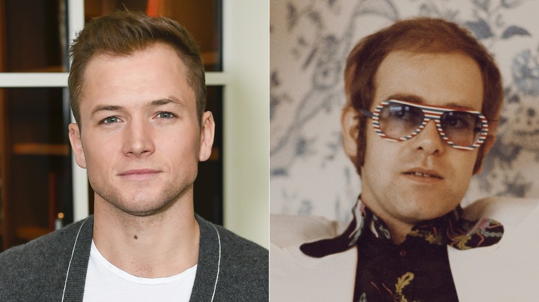 Taron Egerton at a screening of "Rocketman" & Elton John circa the '70s