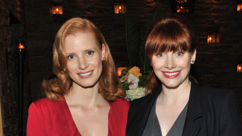 Jessica Chastain and Bryce Dallas Howard smiling together
