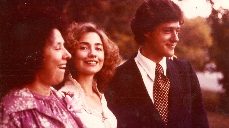 A young Hillary and Bill Clinton