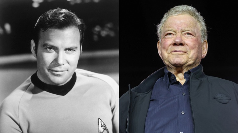 William Shatner as Captain Kirk & William Shatner at a press event