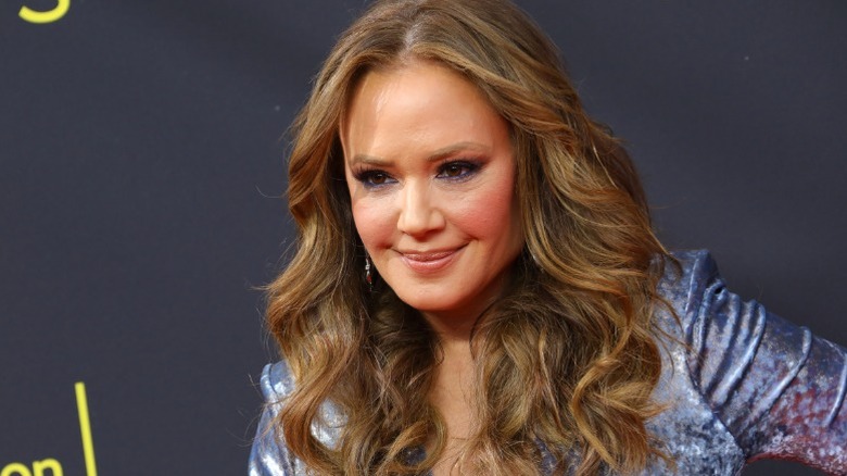 Leah Remini attends the 2019 Creative Arts Emmy Awards in Los Angeles, CA