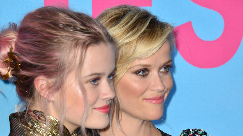 Reese Witherspoon (R) and daughter Ava Phillippe attend the premiere of HBO's "Big Little Lies" at TCL Chinese Theatre on February 7, 2017 in Hollywood, California