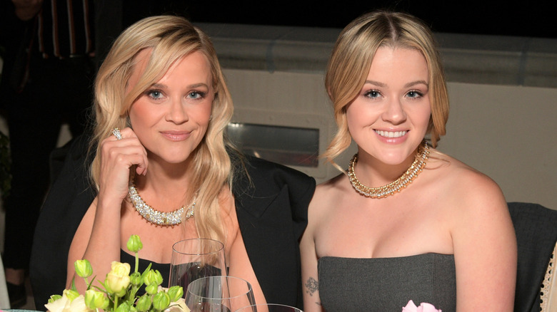 Reese Witherspoon and Ava Phillippe attend the Tiffany & Co. Celebration of the launch of Blue Book 2024: Tiffany Céleste at The Beverly Estate on April 25, 2024 in Beverly Hills, California (2024)