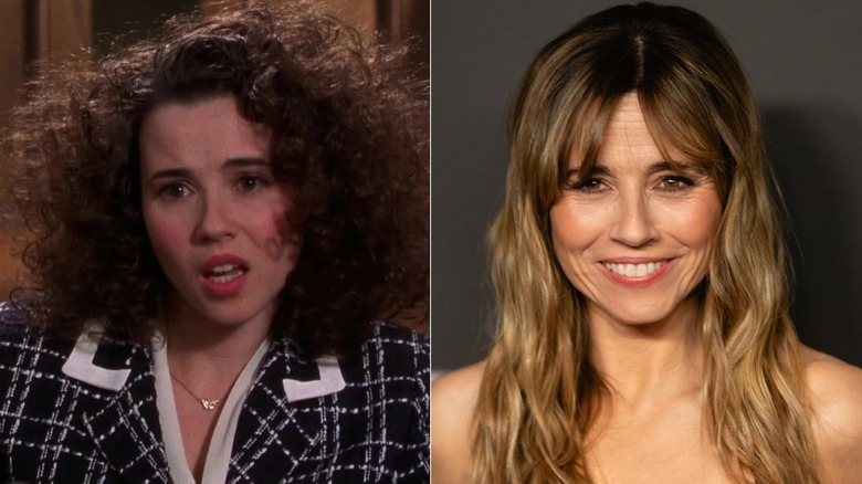 Two images of Linda Cardellini. The first is from Legally Blonde. The second is from 2026.