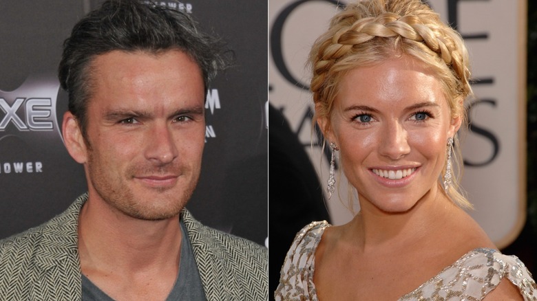Balthazar Getty, Sienna Miller split image