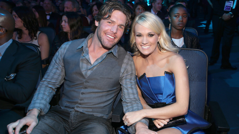 Carrie Underwood and Mike Fisher at the AMAs in Los Angeles in November 2012