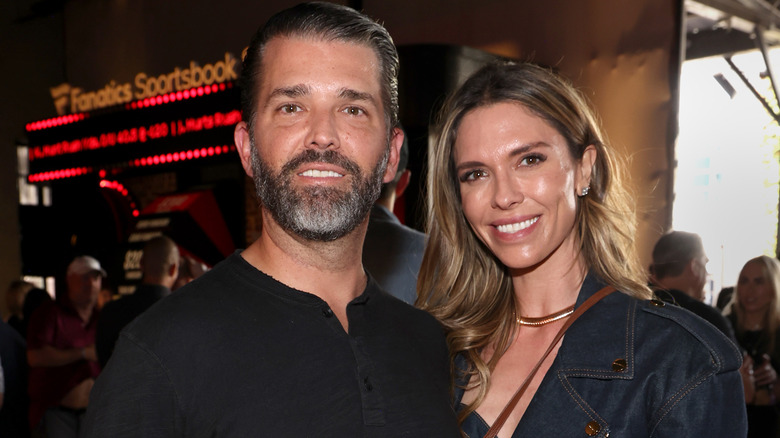 Donald Trump Jr. smiling next to Bettina Anderson